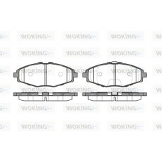 P7963.00 WOKING Комплект гальмівних колодок дисковий гальм