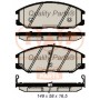 704-07085 IAP QUALITY PARTS Комплект гальмівних колодок дисковий гальм