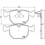 FK20119 KAISHIN Комплект гальмівних колодок дисковий гальм