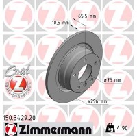 150.3429.20 ZIMMERMANN Гальмівний диск