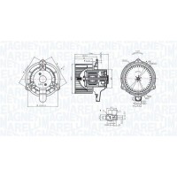 069412319010 MAGNETI MARELLI Вентилятор салону