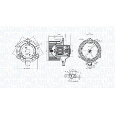 069412319010 MAGNETI MARELLI Вентилятор салону