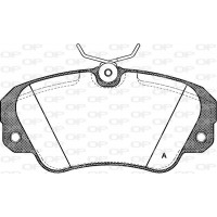BPA0382.00 OPEN PARTS Комплект гальмівних колодок дисковий гальм