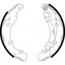 8DB 355 002-641 HELLA PAGID Комплект гальмівних колодок