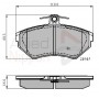 ADB0989 COMLINE Комплект гальмівних колодок дисковий гальм