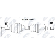NPW-RE-027 NTY Привідний вал