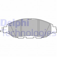LP3278 DELPHI Комплект гальмівних колодок дисковий гальм