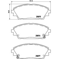 P 49 050 BREMBO КомплеК т гальмівних колодок, дискове гальмо