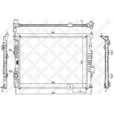 10-26589-SX STELLOX Радіатор охолодження двигуна