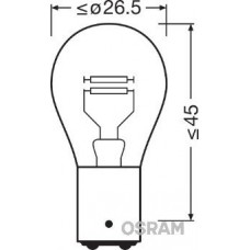7528-02B OSRAM Лампа розжарювання, стояночные огни / габаритные фонари