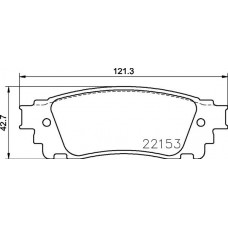 P 83 166 BREMBO Комплект гальмівних колодок дисковий гальм