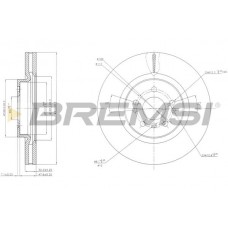 CD7533V BREMSI Гальмівний диск