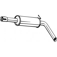 233-615 BOSAL Середній глушник вихлопних газів