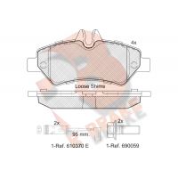 RB1787 R BRAKE КомплеК т гальмівних колодок, дискове гальмо