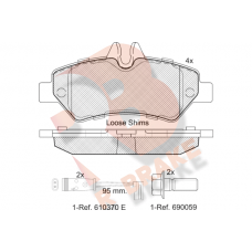 RB1787 R BRAKE КомплеК т гальмівних колодок, дискове гальмо
