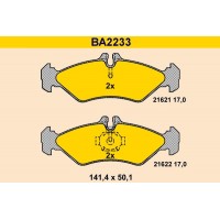 BA2233 BARUM КомплеК т гальмівних колодок, дискове гальмо