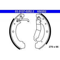 03.0137-0252.2 ATE Комплект гальмівних колодок