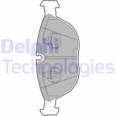 LP1002 DELPHI Комплект гальмівних колодок дисковий гальм