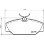 8DB 355 019-391 HELLA Комплект гальмівних колодок, дискове гальмо