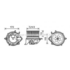 BW8458 AVA QUALITY COOLING Вентилятор салону