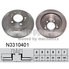 N3310401 NIPPARTS Гальмівний диск