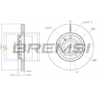 CD7526V BREMSI Гальмівний диск