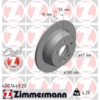 400.1449.20 ZIMMERMANN Гальмівний диск