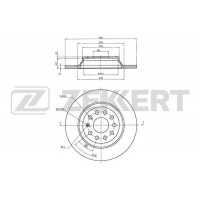 BS-6080B ZEKKERT Гальмівний диск