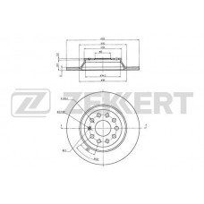 BS-6080 ZEKKERT Гальмівний диск