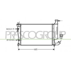 CI420R015 PRASCO Радіатор охолодження двигуна