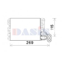 820378N AKS DASIS Випарник кондиціонера