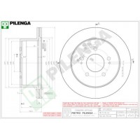 V545 PILENGA Гальмівний диск