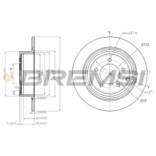 CD7763S BREMSI Гальмівний диск