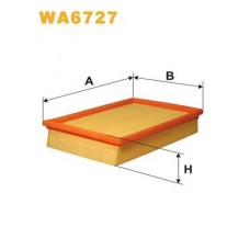 WA6727 WIX FILTERS Повітряний фільтр
