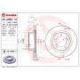 09.A966.10 BREMBO Гальмівний диск
