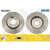 6044861 GIRLING Гальмівний диск