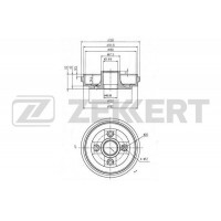 BS-6326 ZEKKERT Гальмівний барабан