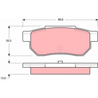 GDB775 TRW Комплект гальмівних колодок дисковий гальм