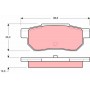GDB775 TRW Комплект гальмівних колодок дисковий гальм