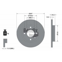BDS1021 BENDIX Braking Гальмівний диск