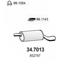 34.7013 ASSO Глушник вихлопних газів кінцевий