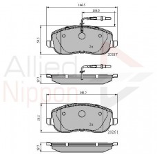 ADB11158 COMLINE Комплект гальмівних колодок дисковий гальм