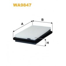 WA9847 WIX FILTERS Повітряний фільтр
