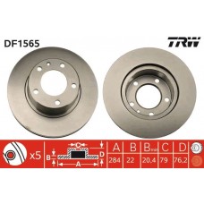 DF1565 TRW Гальмівний диск