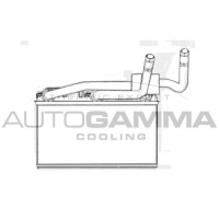 107586 AUTOGAMMA Теплообмінник обігрів салону