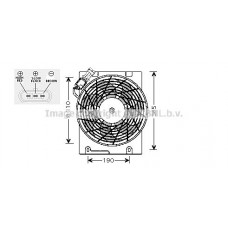 OL7508 AVA QUALITY COOLING Вентилятор охолодження двигуна