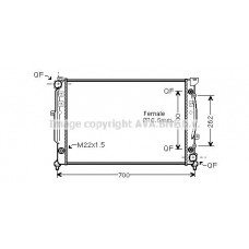 AIA2125 AVA QUALITY COOLING Радіатор охолодження двигуна