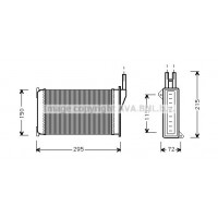 FD6098 AVA QUALITY COOLING Теплообмінник обігрів салону