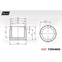 72954065 MAXTECH Поршень корпус скоби гальма