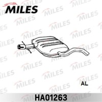 HA01263 MILES Середній глушник вихлопних газів